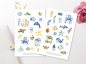 Preview: Cute Sea Animals Sticker Set